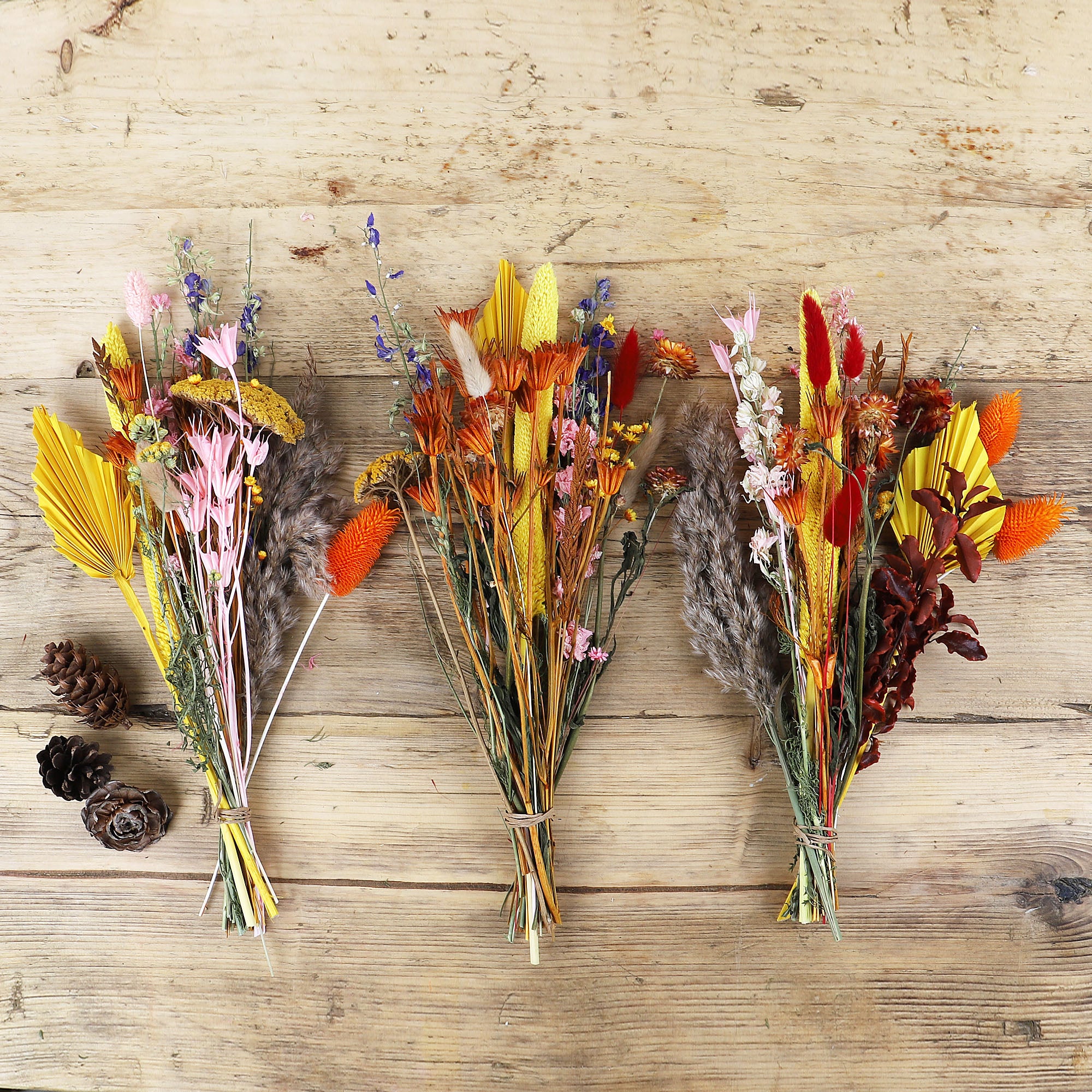 Jewelled Dried Flower Trio